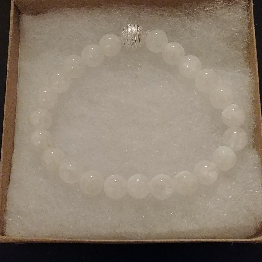 White Moonstone Bracelet - Picture 2 of 8